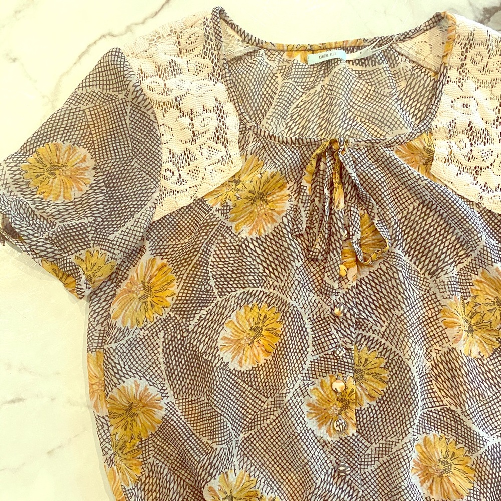 Printed summer blouse